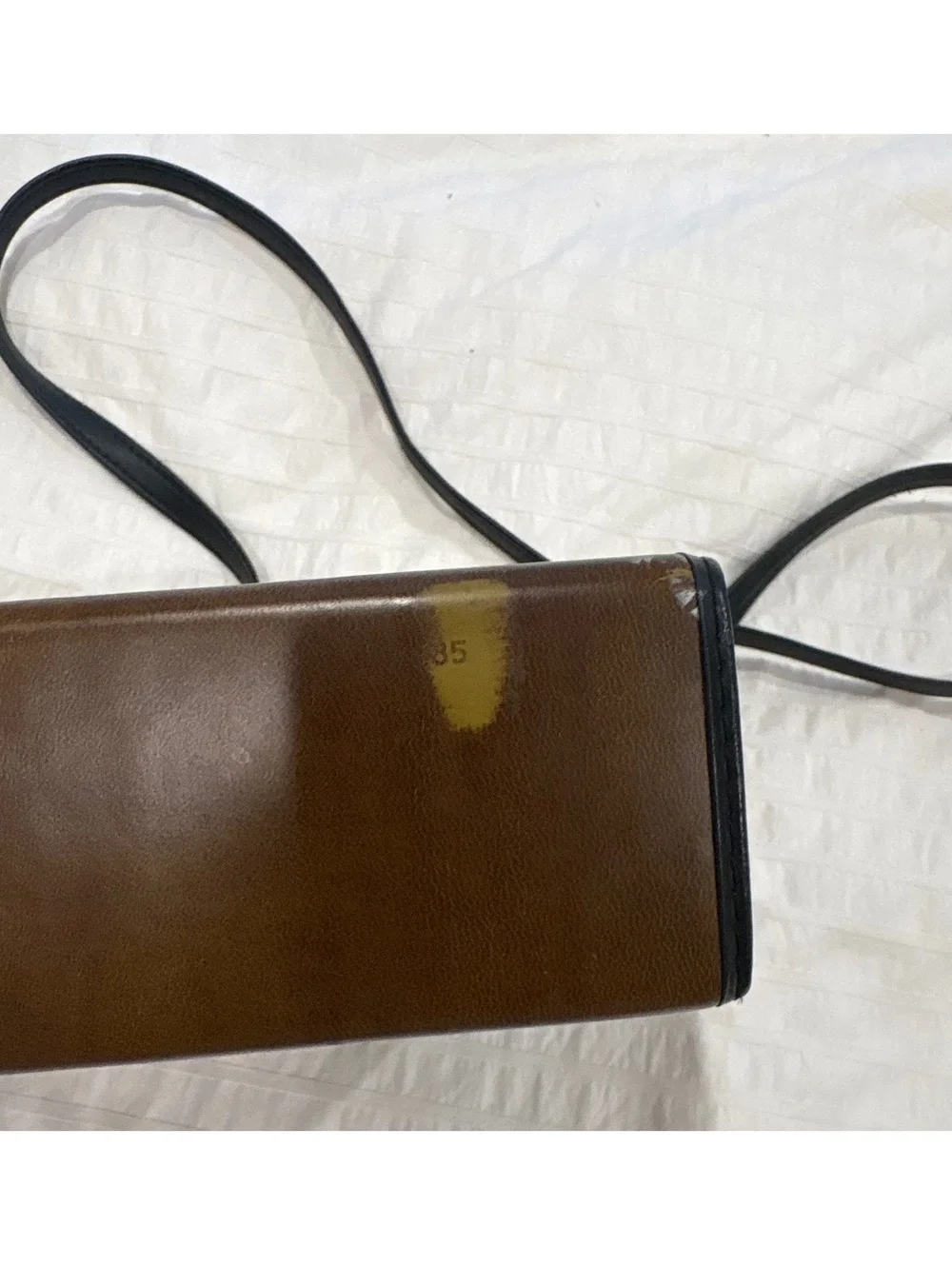 Vintage Bushnell Brown Leather Binocular Bag